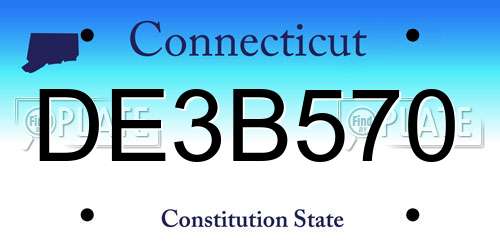 DE3B570 Connecticut License Plate