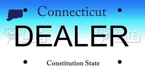 DEALER Connecticut License Plate