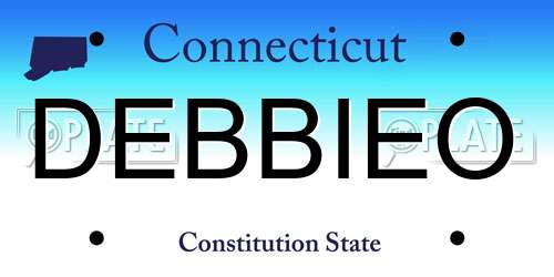 DEBBIEO Connecticut License Plate