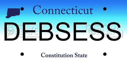 DEBSESS Connecticut License Plate
