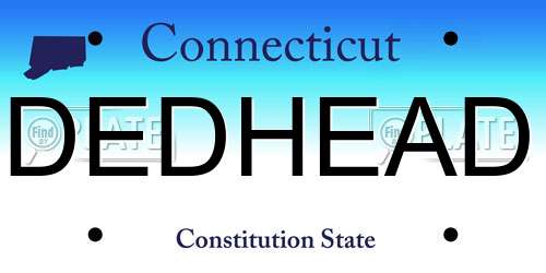 DEDHEAD Connecticut License Plate
