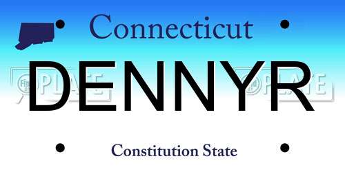DENNYR Connecticut License Plate