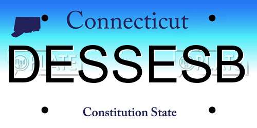 DESSESB Connecticut License Plate
