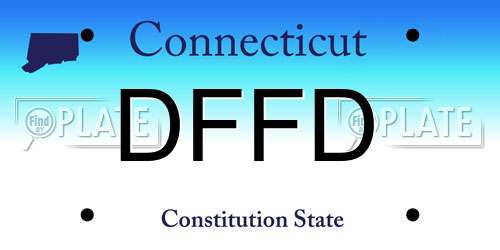 DFFD Connecticut License Plate