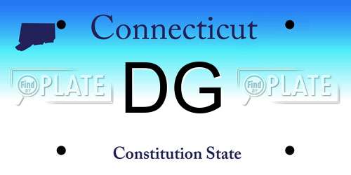 DG Connecticut License Plate