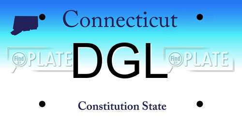 DGL Connecticut License Plate
