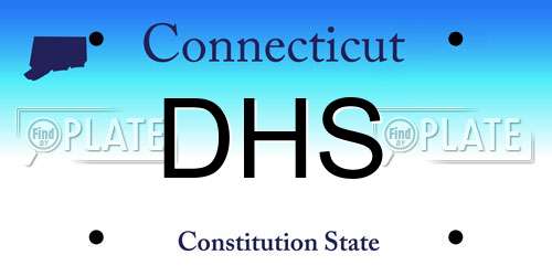 DHS Connecticut License Plate