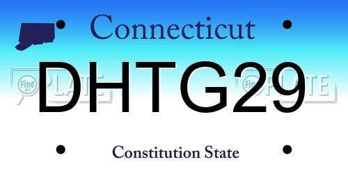 DHTG29 Connecticut License Plate