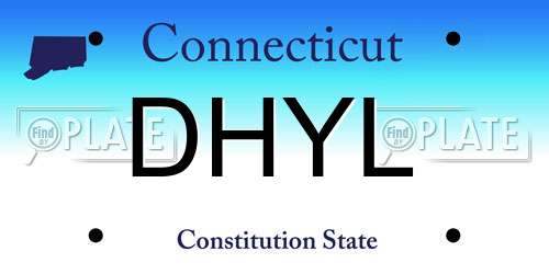 DHYL Connecticut License Plate