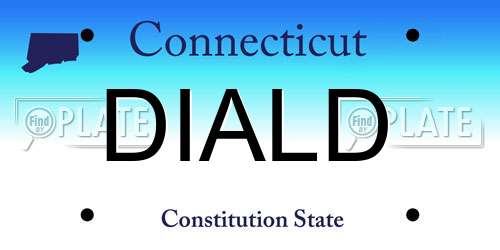 DIALD Connecticut License Plate