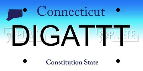DIGATTT Connecticut License Plate