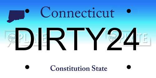 DIRTY24 Connecticut License Plate