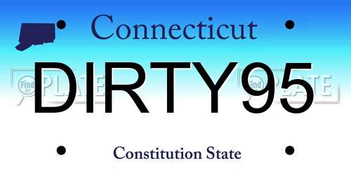 DIRTY95 Connecticut License Plate