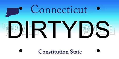 DIRTYDS Connecticut License Plate