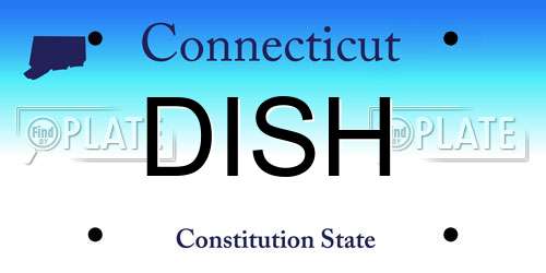 DISH Connecticut License Plate
