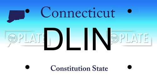 DLIN Connecticut License Plate