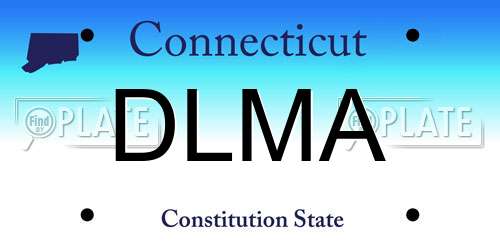 DLMA Connecticut License Plate