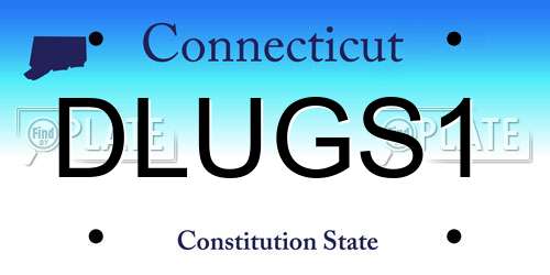 DLUGS1 Connecticut License Plate