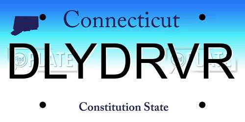 DLYDRVR Connecticut License Plate
