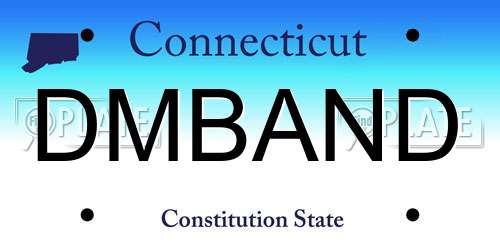 DMBAND Connecticut License Plate