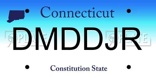 DMDDJR Connecticut License Plate