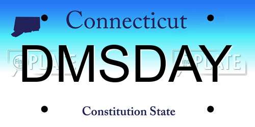 DMSDAY Connecticut License Plate