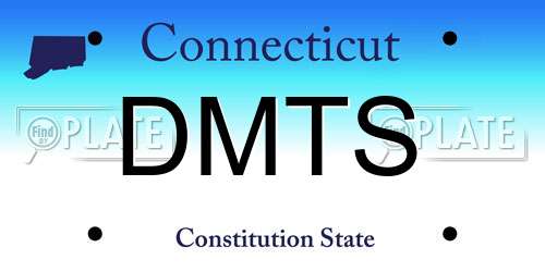DMTS Connecticut License Plate