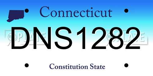 DNS1282 Connecticut License Plate