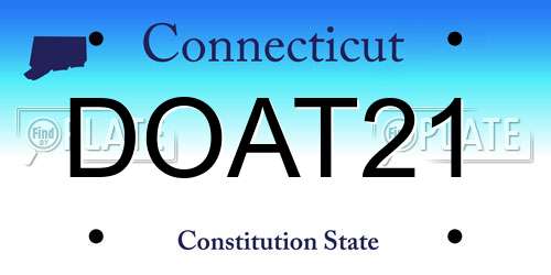 DOAT21 Connecticut License Plate