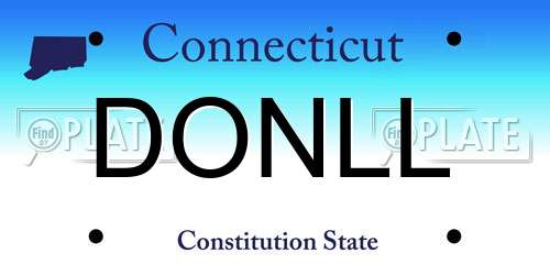 DONLL Connecticut License Plate