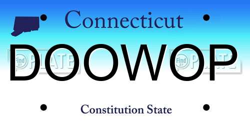 DOOWOP Connecticut License Plate