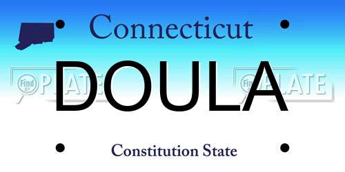 DOULA Connecticut License Plate