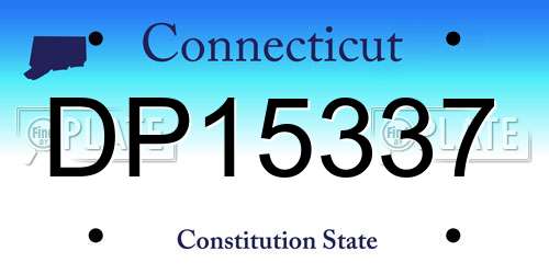 DP15337 Connecticut License Plate