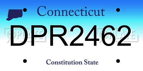 DPR2462 Connecticut License Plate