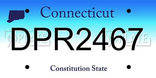 DPR2467 Connecticut License Plate