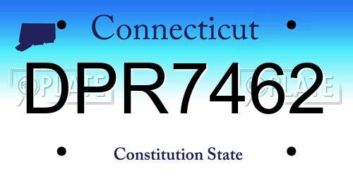 DPR7462 Connecticut License Plate