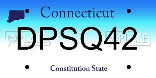 DPSQ42 Connecticut License Plate
