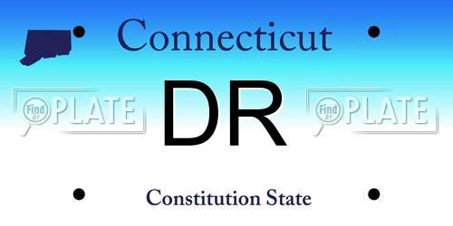 DR Connecticut License Plate