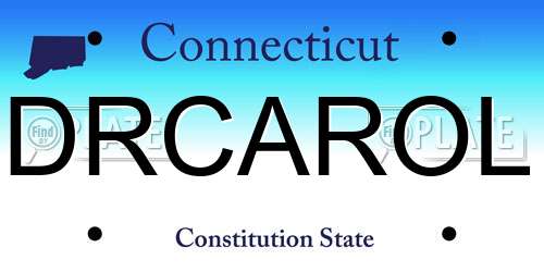 DRCAROL Connecticut License Plate