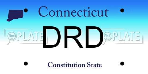 DRD Connecticut License Plate