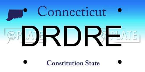 DRDRE Connecticut License Plate