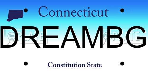 DREAMBG Connecticut License Plate