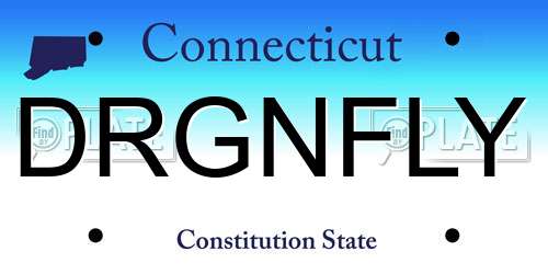 DRGNFLY Connecticut License Plate