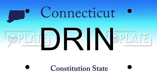 DRIN Connecticut License Plate