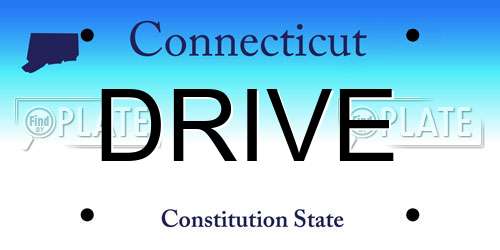 DRIVE Connecticut License Plate