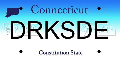 DRKSDE Connecticut License Plate