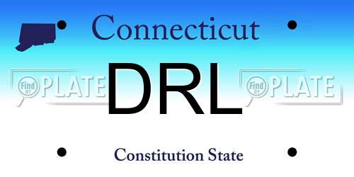DRL Connecticut License Plate