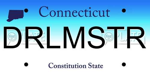 DRLMSTR Connecticut License Plate