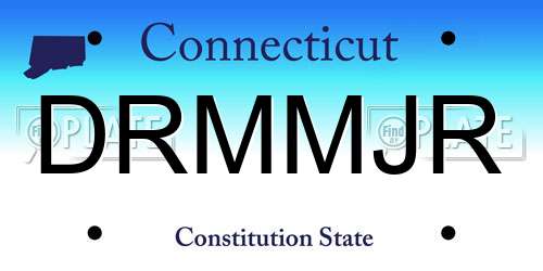 DRMMJR Connecticut License Plate