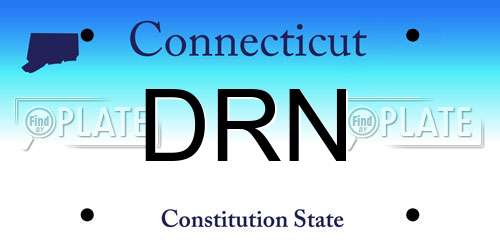 DRN Connecticut License Plate